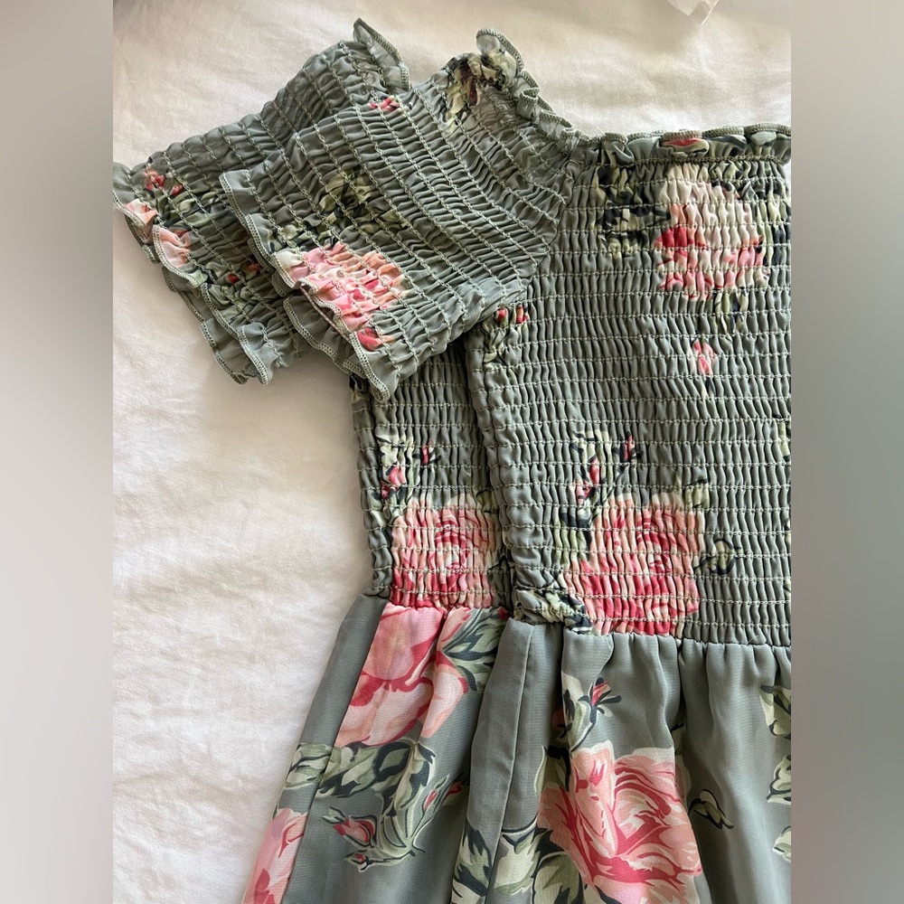 Show Me Your Mumu Dolly Smocked Dress in Sweetheart Sage - Picture 15 of 16